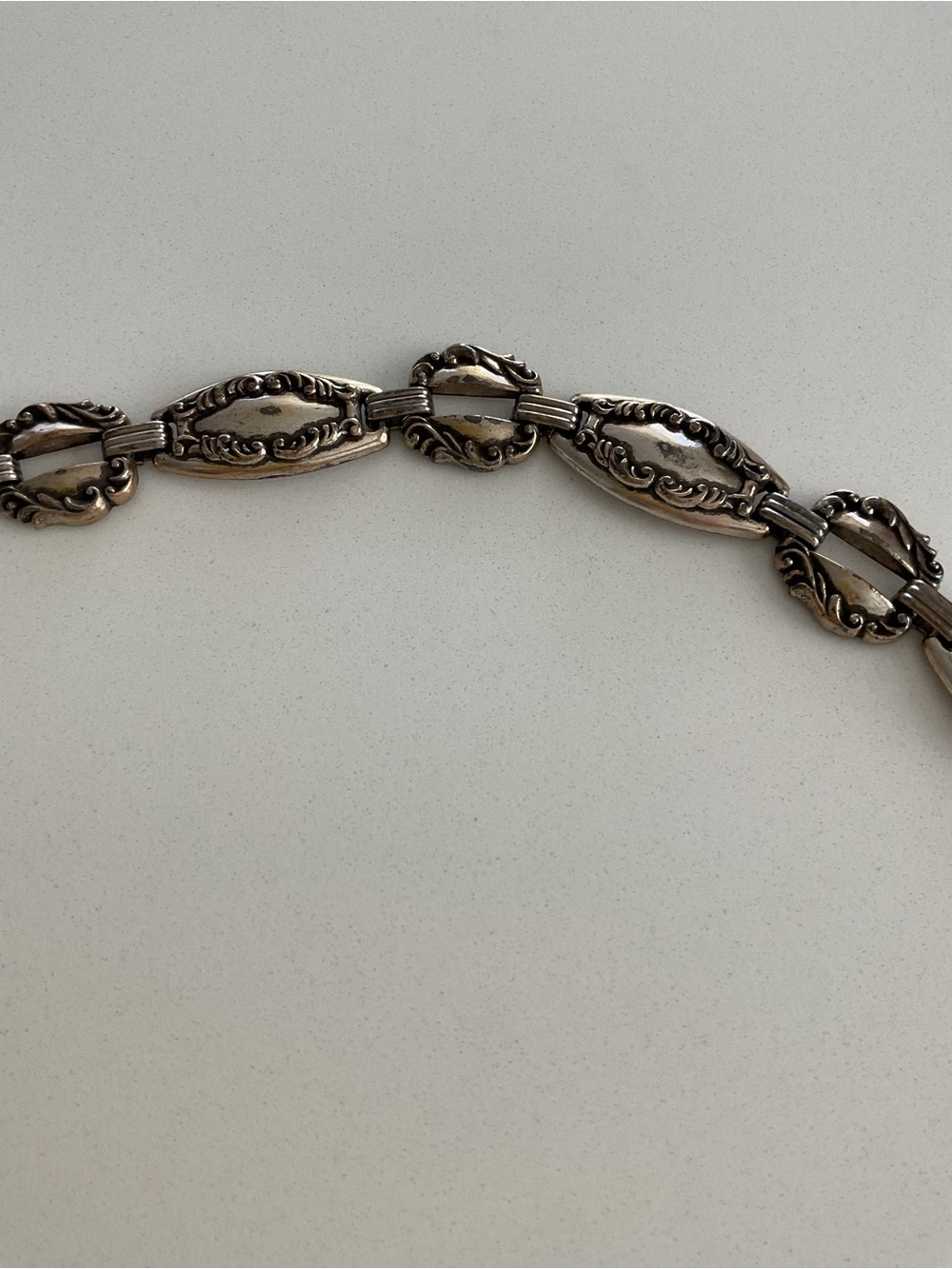 Brighton Antique Silver Heart Dangle Chain Belt 1996 - Picture 5 of 16